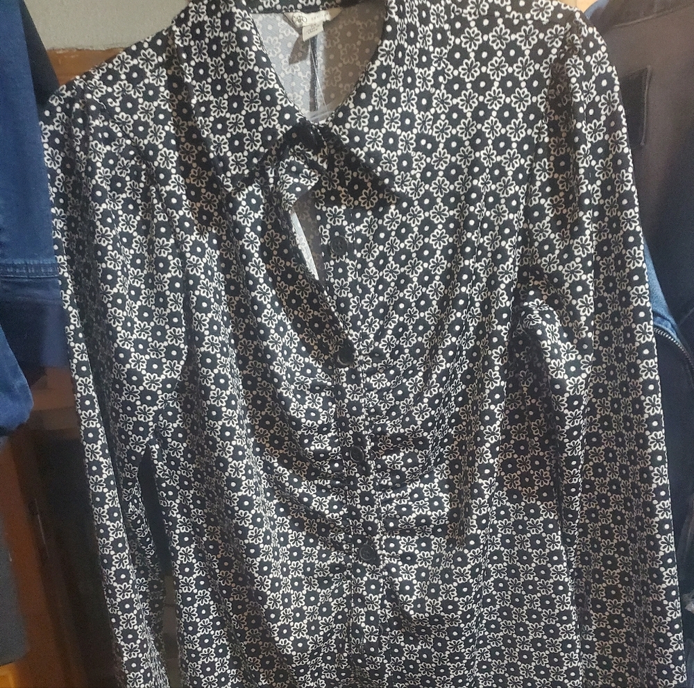 CATO dress Black/cream